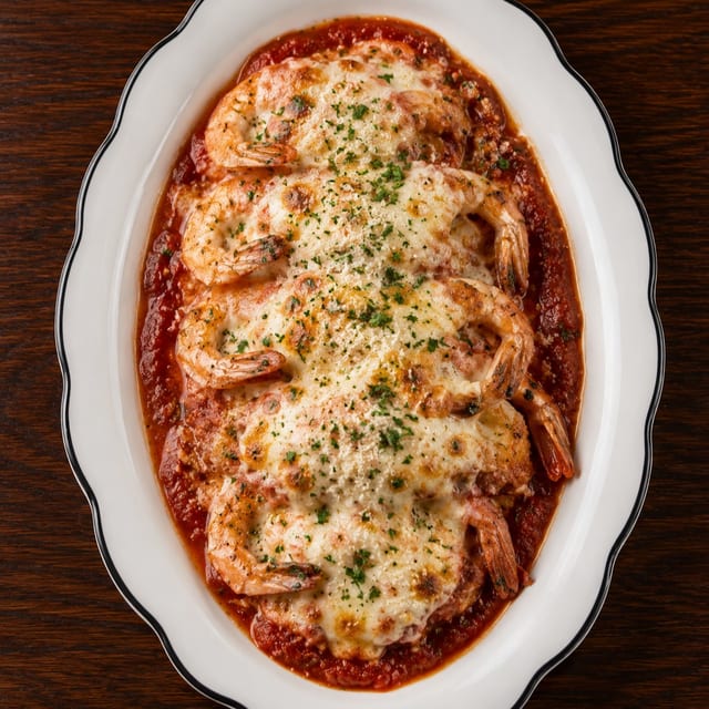 Shrimp Parmigiana.