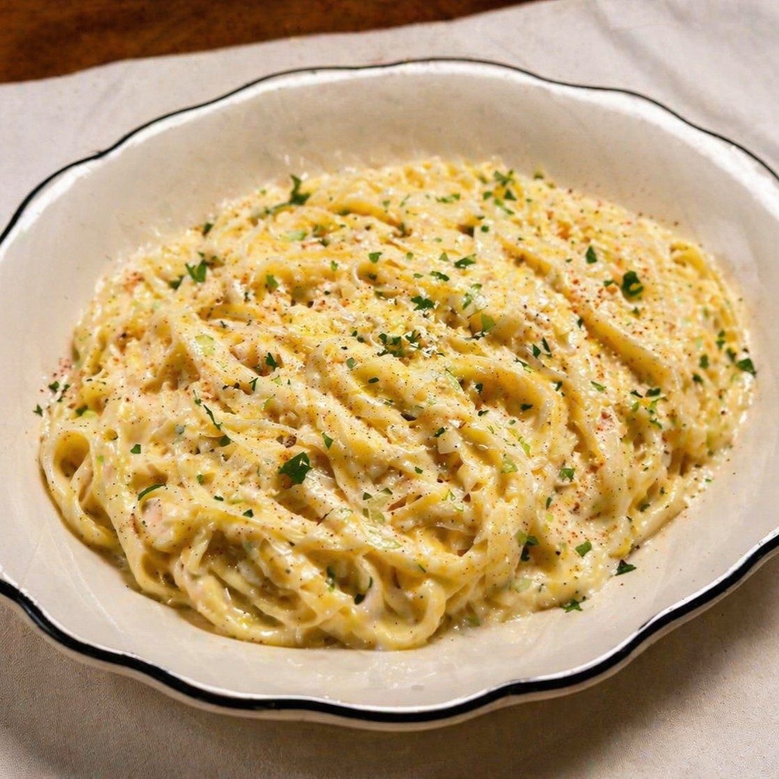 Pasta Alfredo.