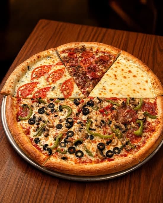W/ Pizza.