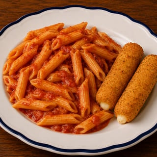 Kid Pasta W/ Mozzarella Sticks
