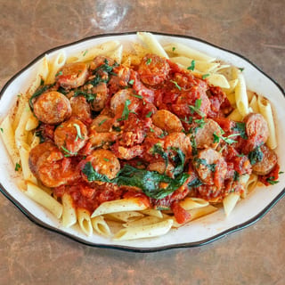Rigatoni con Rapini & Sausage 1/2 Tray